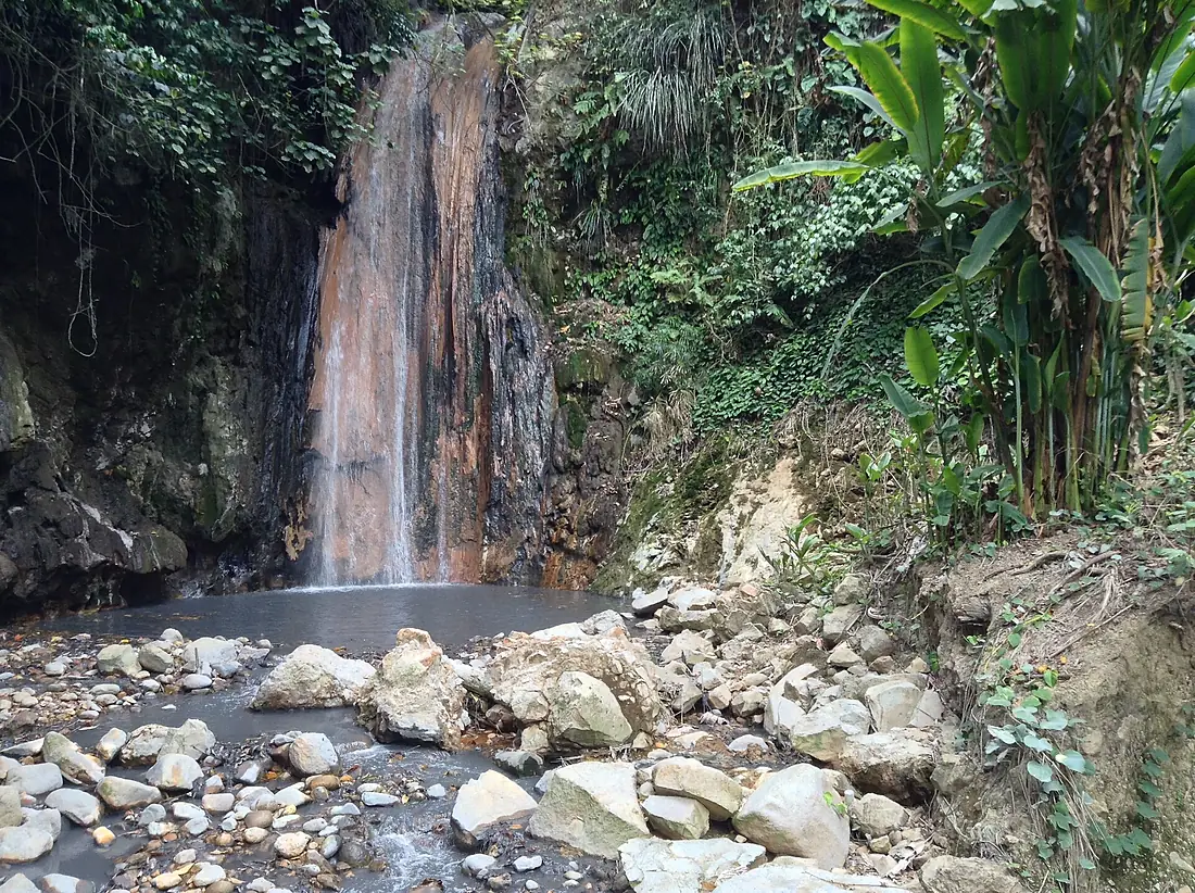 Waterfall in St. Lucia Botanical Gardens