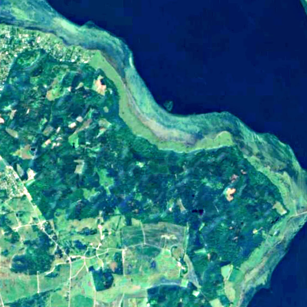 Storkeegen seen from above (Sentinel-2)