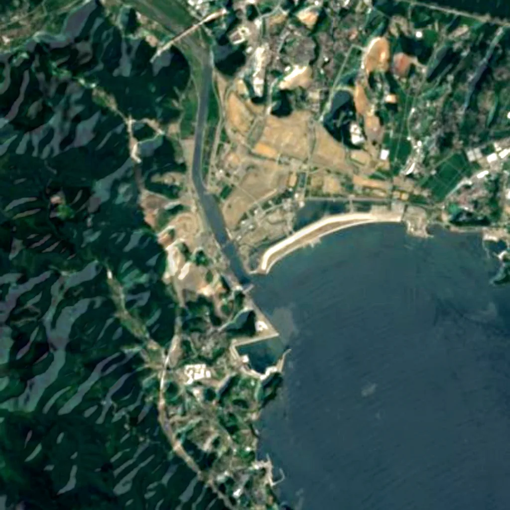 Takata Matsubara seen from above (Sentinel-2)
