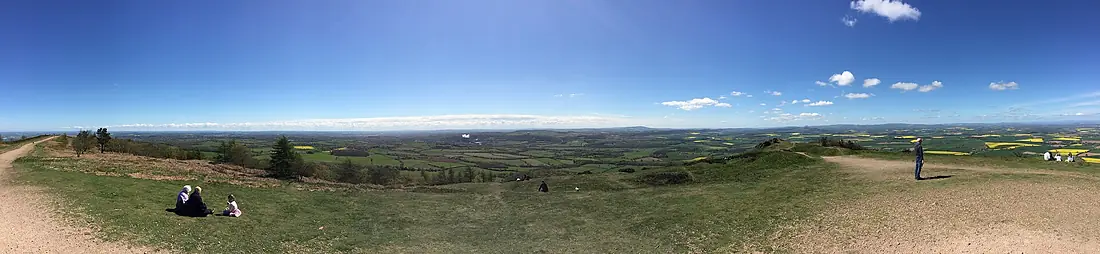 South East panoramic view from The Wrekin