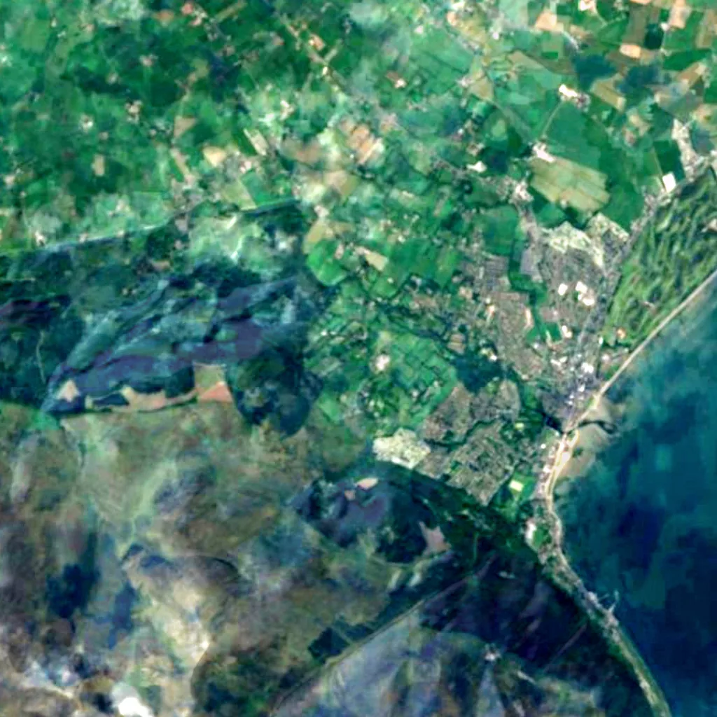 Tollymore Forest Park seen from above (Sentinel-2)