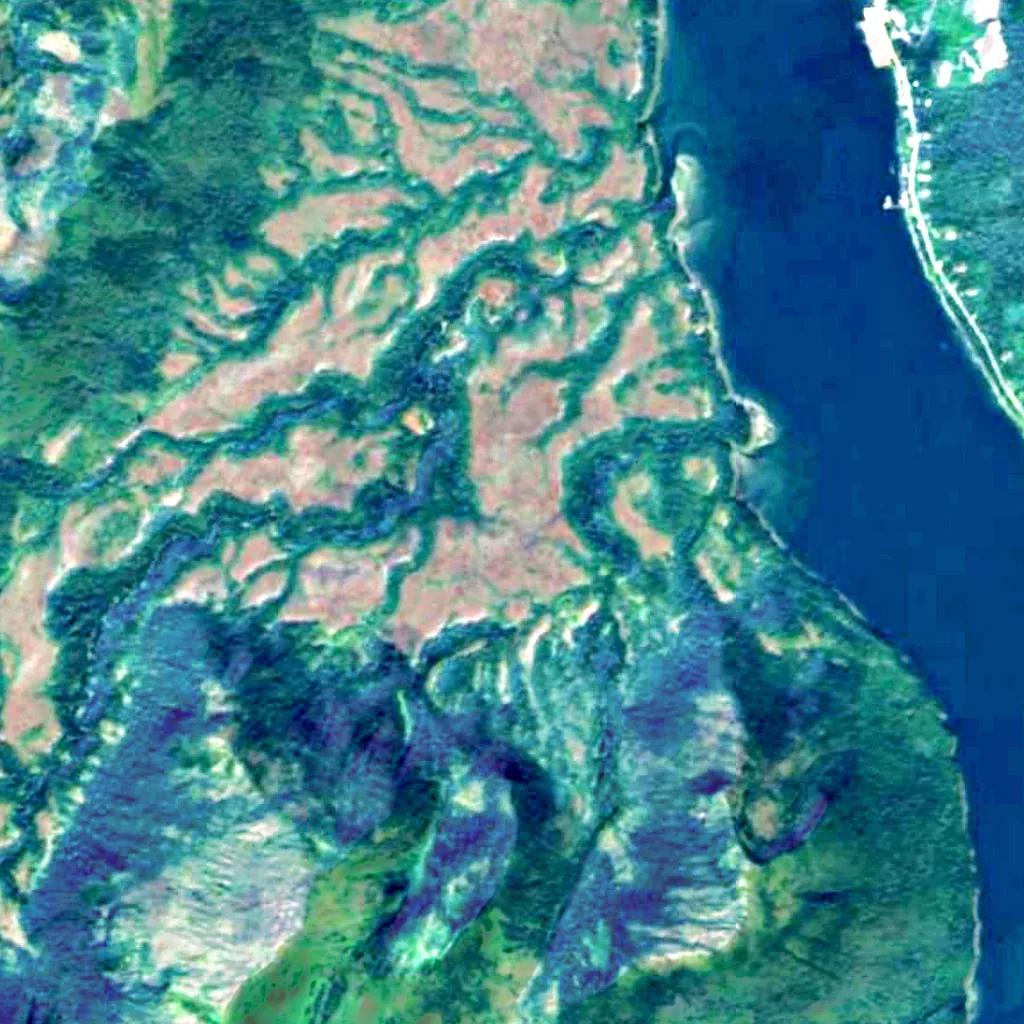 Tongass National Forest seen from above (Sentinel-2)