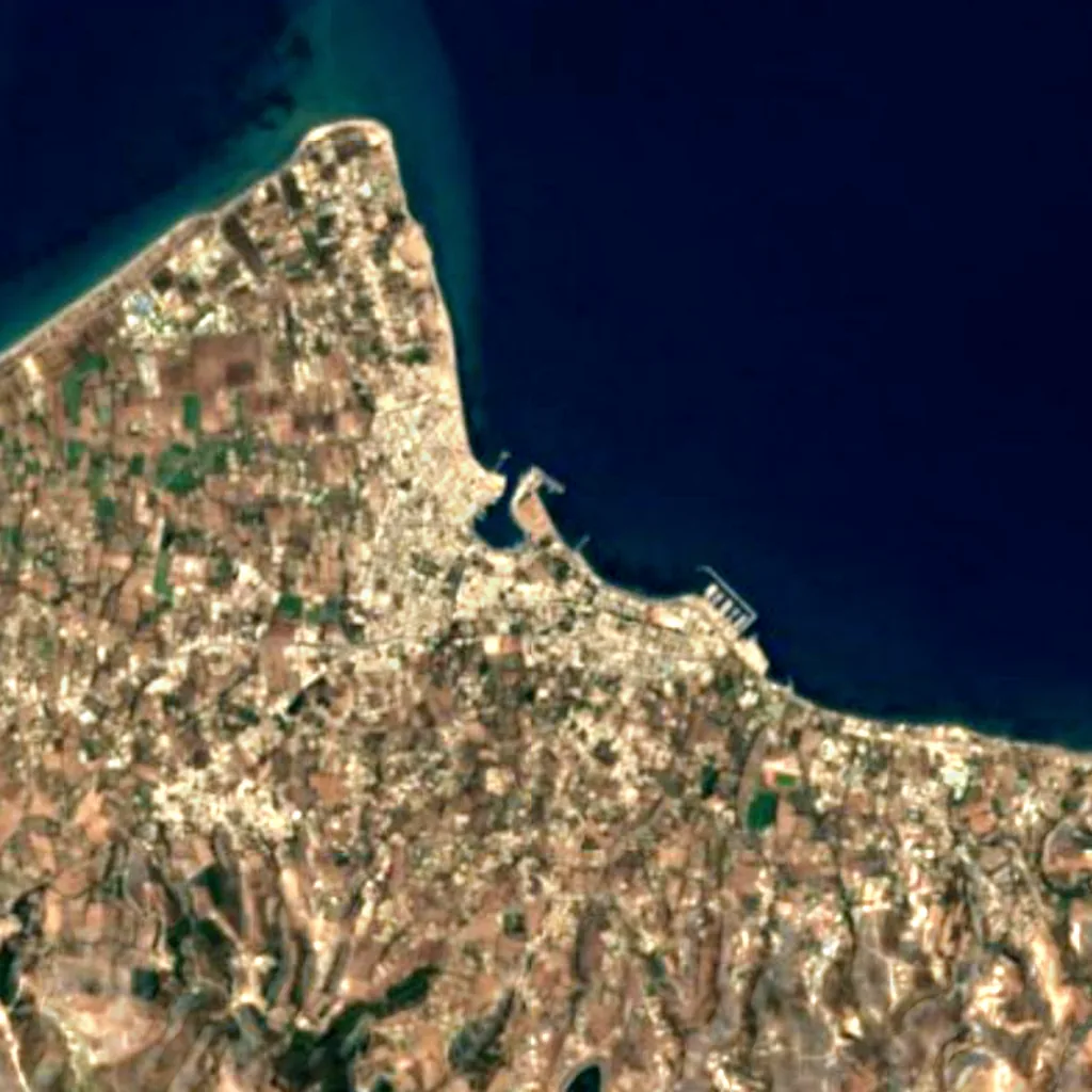 Tree of Hippocrates seen from above (Sentinel-2)