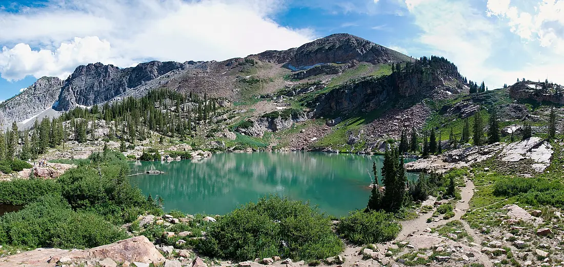 Cecret Lake Panorama Albion Basin Alta Utah July 2009
