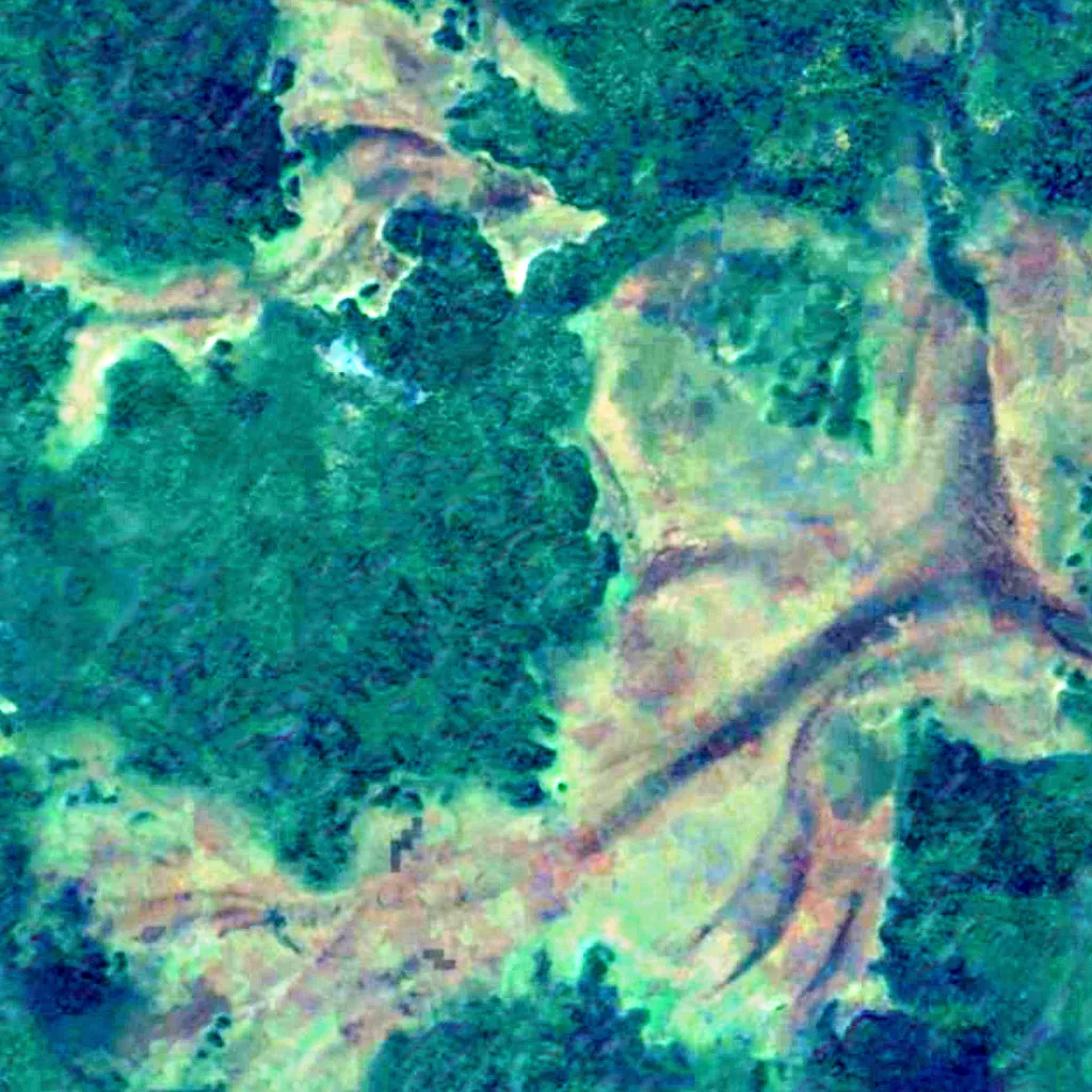 West Siberian Plain seen from above (Sentinel-2)