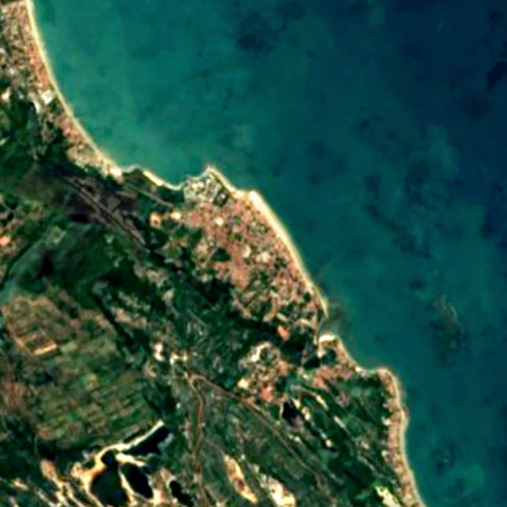 World's Largest Cashew Tree seen from above (Sentinel-2)