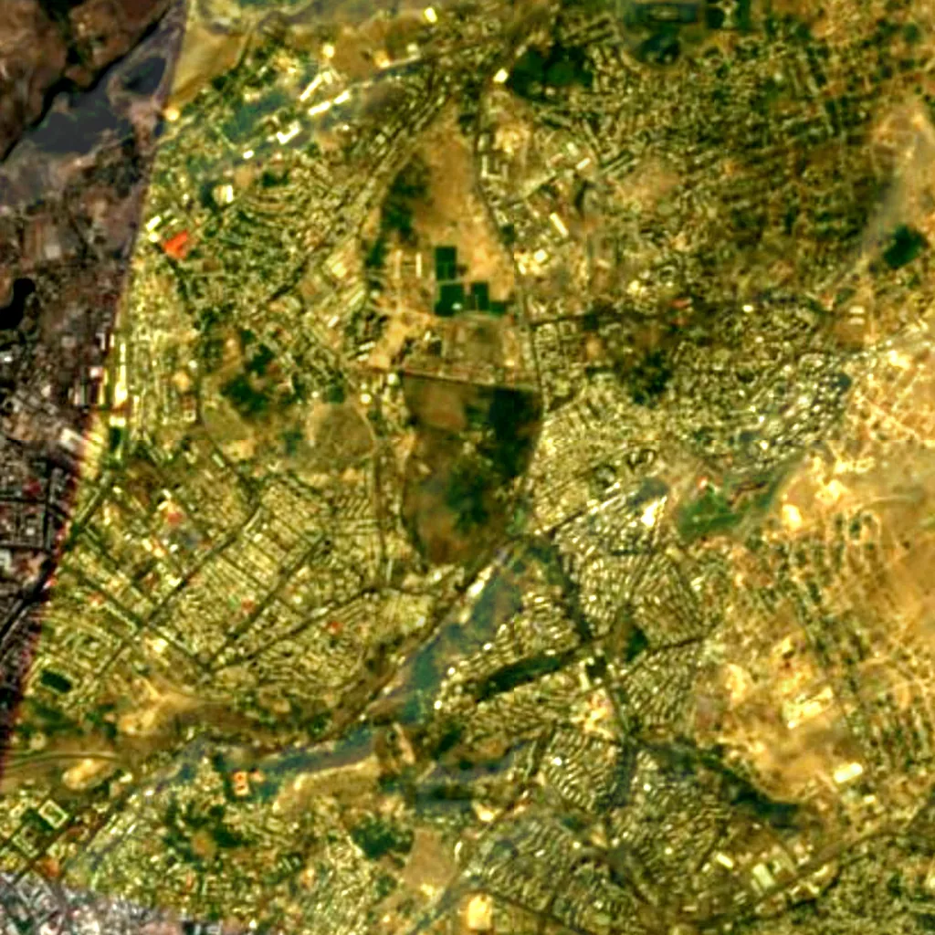 Yerevan Botanical Garden seen from above (Sentinel-2)